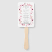 Éventail Collection de Mariages floraux rose-printemps (Devant)