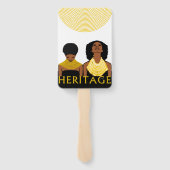 Éventail Colliers tribaux de femmes noires Patrimoine AFRIC (Dos)