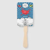 Éventail Colorful Comic Book Pop Art Wedding Programme (Devant)