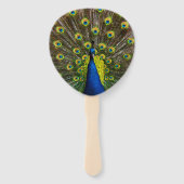 Éventail Colorful peacock (Devant)