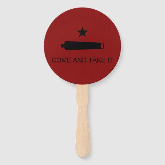 Éventail Come & Take It ! Flag de Texas State (Devant)