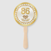 Éventail Commande spéciale 87e anniversaire Fans de photos (Dos)