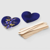 Éventail Composition avec papillons Sapphire (Non-assemblé)