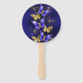 Éventail Composition avec papillons Sapphire (Devant)