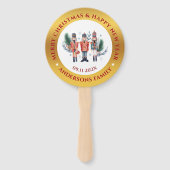 Éventail Composition des noix de cou de Noël (Devant)