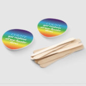 Éventail Compter votre arc-en-ciel et non les orages Citer (Non-assemblé)