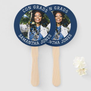 Éventail Con Grads simple photo de diplômé moderne Diplômé