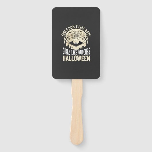 Éventail Conception de chauve-souris Halloween pour filles (Devant)