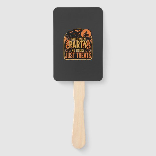 Éventail Conception de fête d'Halloween pas de tours juste  (Devant)