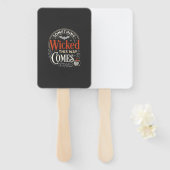 Éventail Conception de Halloween Wicked This Way Comes_1 (Devant et derrière)