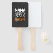 Éventail Conception de patch de citrouilles maman Halloween (Devant et derrière)