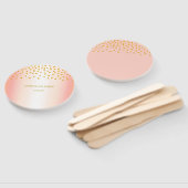 Éventail Confetti en or Rose (Non-assemblé)