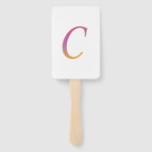 Éventail Confettis en forme de lettre "C" (Dos)