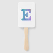 Éventail Confettis en forme de lettre "E" (Dos)