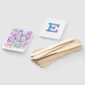 Éventail Confettis en forme de lettre "E" (Non-assemblé)