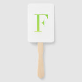 Éventail Confettis en forme de lettre "F" (Dos)