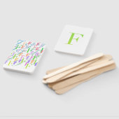 Éventail Confettis en forme de lettre "F" (Non-assemblé)