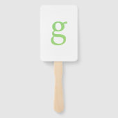 Éventail Confettis en forme de lettre "G" (Dos)