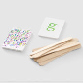 Éventail Confettis en forme de lettre "G" (Non-assemblé)