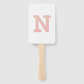 Éventail Confettis en forme de lettre "N" (Dos)