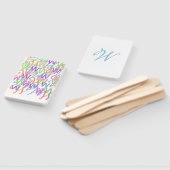Éventail Confettis en forme de lettre "W" (Non-assemblé)