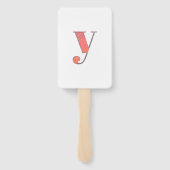 Éventail Confettis en forme de lettre "Y" (Dos)