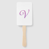 Éventail Confettis en forme de lettres "V" (Dos)