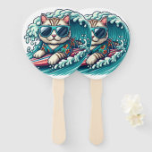 Éventail Cool cat (Devant et derrière)