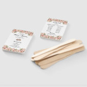 Éventail Coquette Floral Blush Pink Wedding Programme (Non-assemblé)