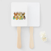 Éventail Corgi Easter T-Shirt_1 (Devant et derrière)