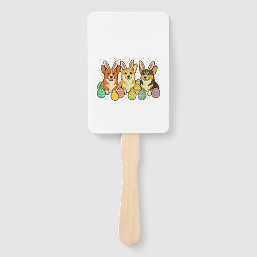 Éventail Corgi Easter T-Shirt_1 (Devant)