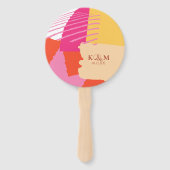 Éventail Couleur Bloc de mariage fête d'été ID740 (Devant)