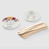 Éventail Couleur d'eau fleurie d'automne programme de maria (Non-assemblé)