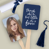 Éventail Couleur Personnalisée Script Petit Mais Fierce Sha