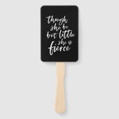 Éventail Couleur Personnalisée Script Petit Mais Fierce Sha (Devant)