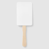 Éventail Couleur solide blanche pure (Dos)