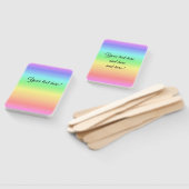 Éventail Couleurs douces de l'arc-en-ciel sur un ensemble d (Non-assemblé)