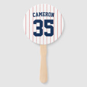 Éventail Couleurs entièrement modifiables Stripes de baseba (Devant)