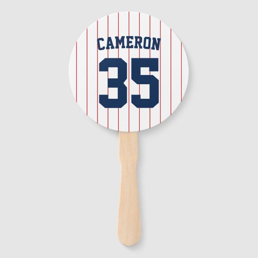 Éventail Couleurs entièrement modifiables Stripes de baseba (Devant)