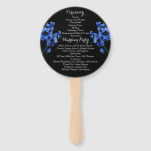 Éventail Country Rustic Antlers Programme de cérémonie Mari (Dos)