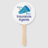 Éventail Coup de chapeau aux agents d'assurance (Dos)
