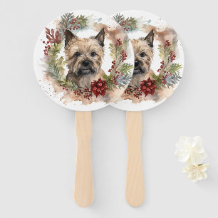 Éventail Coupe de fête de la couronne de Noël de Cairn Terr