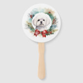 Éventail Coupe festive de gerbes de Noël maltaises (Devant)