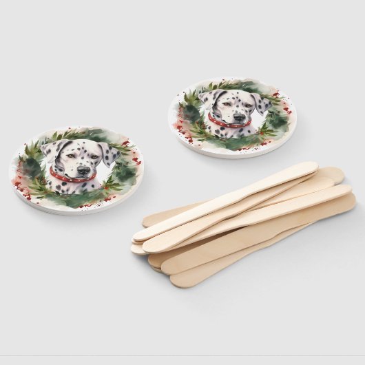 Éventail Coupe festive de la couronne de Noël dalmate (Non-assemblé)