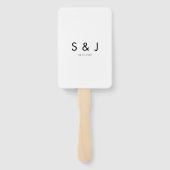 Éventail Couple Photo with Pet Fun Wedding  (Dos)