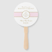 Éventail Coutume de la première communion de fille (Dos)