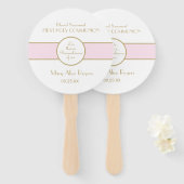 Éventail Coutume de la première communion de fille (Devant et derrière)