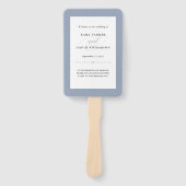 Éventail Couture élégante | Dusty Blue Mariage (Devant)