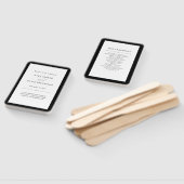 Éventail Couture élégante | Mariage noir et blanc (Non-assemblé)