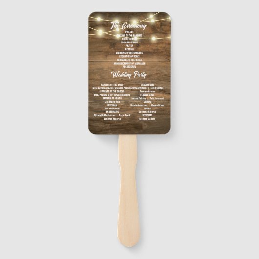 Éventail Cowboy Boots Sunflower Western Wedding Programmes (Dos)